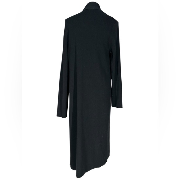 J. JILL / Black Cardigan Duster Wrap Sweater / Medium - Picture 7 of 11